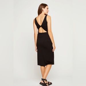 Gentle Fawn Larissa Dress: Twist Back Black Dress